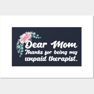 Mom Therapist funny mom Posters and Art